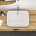 20X15 Inch White Ceramic Rectangular Vessel Bathroom Sink White Ceramic