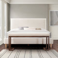 Pelican Bench Pearl White Cream White Bedroom Boucle