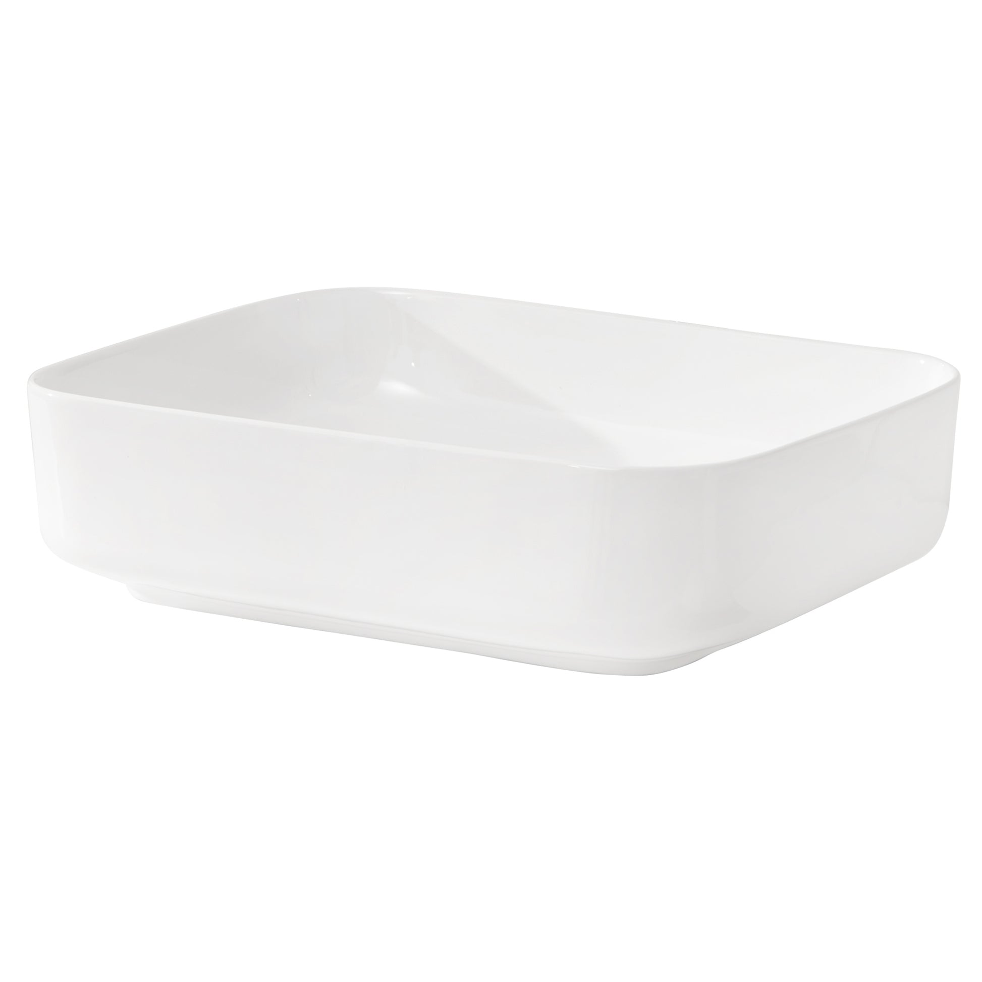 20X15 Inch White Ceramic Rectangular Vessel Bathroom Sink White Ceramic