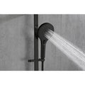 Handheld Shower With 28 Inch Slide Bar And 59 Inch Hose Matte Black Bathroom Stainless Steel