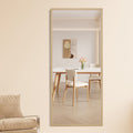 Fourth Generation Solid Wood Frame Full Length Mirror, Dressing Mirror, Bedroom Porch, Decorative Mirror, Clothing Store, Floor Standing Large Mirror, Wall Mounted. 71 