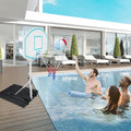 Poolside Basketball Hoop Portable Swimming Pool Basketball System Height Adjustable 3.1Ft 4.7Ft With 36