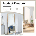 Fourth Generation Solid Wood Frame Full Length Mirror, Dressing Mirror, Bedroom Porch, Decorative Mirror, Clothing Store, Floor Standing Large Mirror, Wall Mounted. 71 