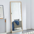 Fourth Generation Solid Wood Frame Full Length Mirror, Dressing Mirror, Bedroom Porch, Decorative Mirror, Clothing Store, Floor Standing Large Mirror, Wall Mounted. 71 