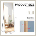 Fourth Generation Solid Wood Frame Long Mirror, Dressing Mirror, Bedroom Foyer, Decorative Mirror, Clothing Store, Floor To Ceiling Mirror, Wall Mounted. 71 