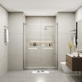 Frameless Double Sliding Glass Shower Doors, 60