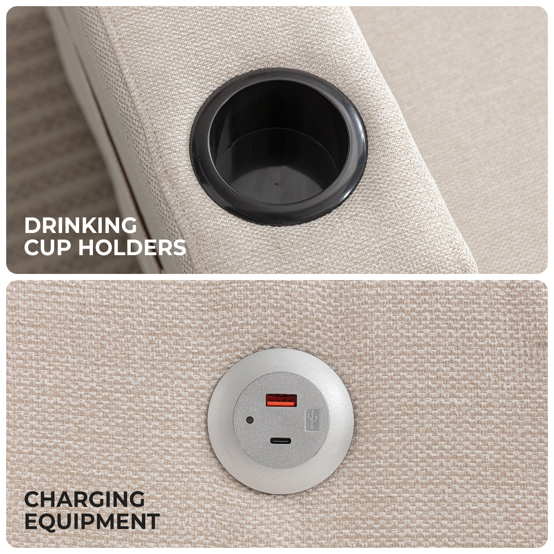 Modern Swivel Accent Sofa Chair, Ergonomic Casual 90 Degree Swivel Single Sofa Seat With Drink Holder Living Room Chair ,Soft Egyptian Velvet Sofa Chair White Brown Wood Primary Living Space Delicate Duty Pine 1 Seat White Linen Soft Cushion Back Art