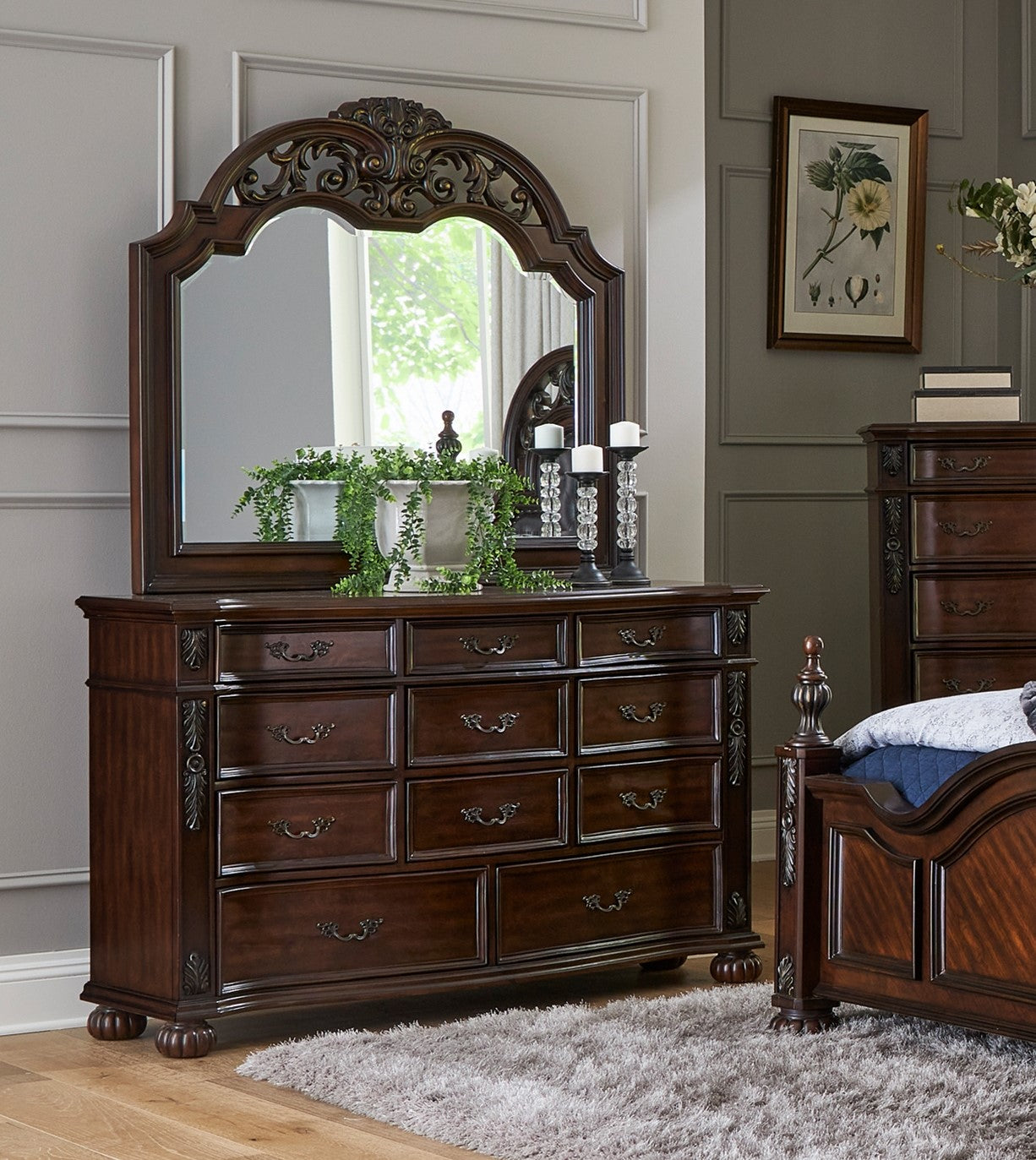 classic cherry dresser New Classic Home Furnishings Tamarack Brown Cherry Dresser | Hoelscher's Fine Furniture, Appliances & Electronics