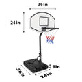 Portable Poolside Basketball Hoop Swimming Pool 3.1Ft To 4.7Ft Height Adjustable Basketball System Goal Stand For Kids White Black Steel