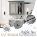 30'' Bathroom Vanity With Top Sink, Modern Bathroom Storage Cabinet With 2 Drawers And A Tip Out Drawer, Freestanding Vanity Set With Mirror Cabinet, Single Sink Bathroom Vanity 3 Grey 2 5 Bathroom Freestanding Solid Wood Mdf Resin Painted