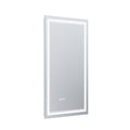 LED Bathroom Mirror, 24x40 inch Bathroom Vanity white-aluminium