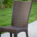 Josh Pe Wicker Sidechair,1Pc Brown Multi Iron