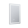 Led Bathroom Mirror, 24X32 Inch Bathroom Vanity Mirrors With Lights, Mirrors For Wall With Smart Touch Button, Anti Fog, Memory Function, Stepless Dimmable Makeup Mirror Horizontal Vertical White Aluminium