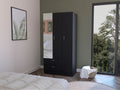 Armoire Haddam, Bedroom, Black Black Particle Board Engineered Wood