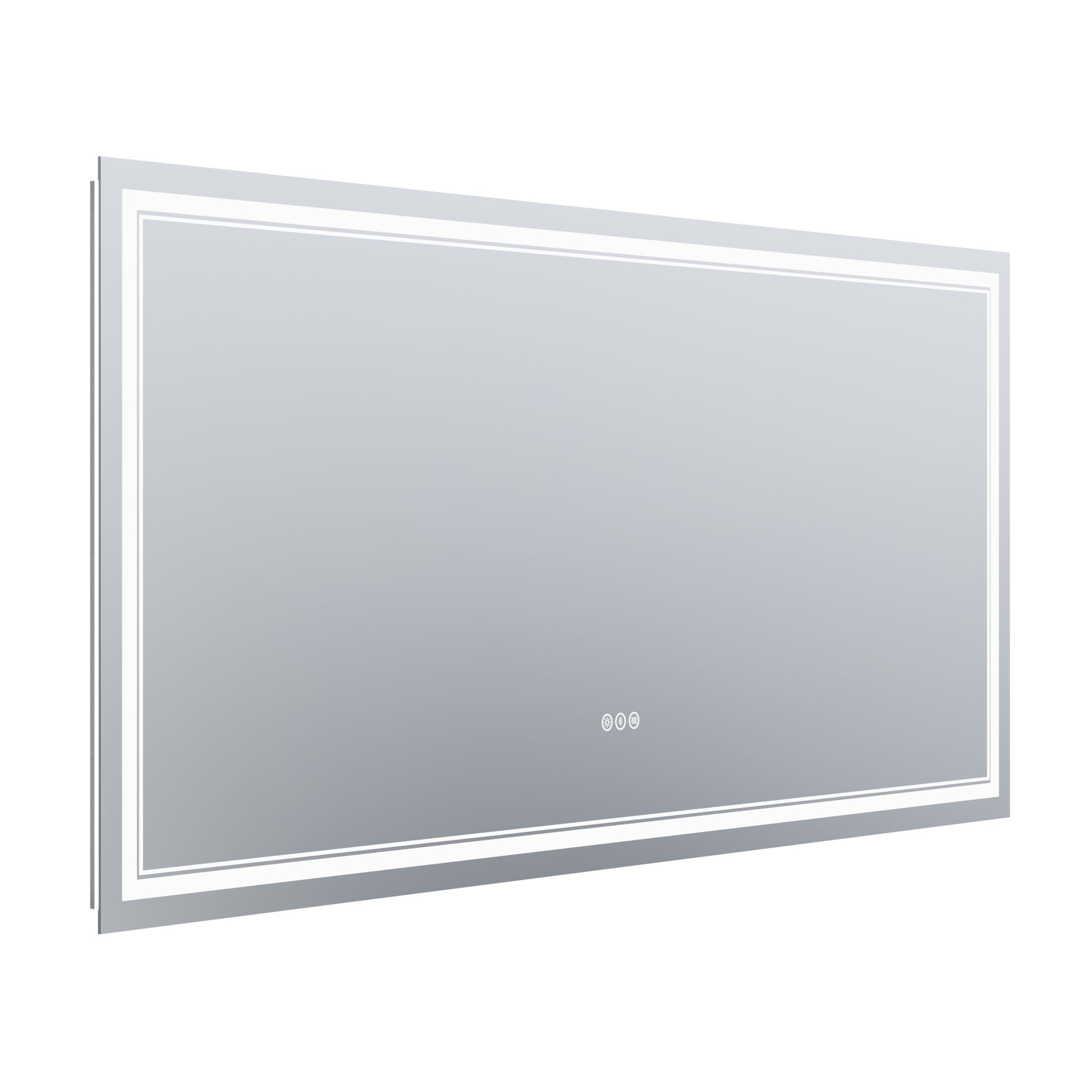 LED Bathroom Mirror, 36x72 inch Bathroom Vanity white-aluminium