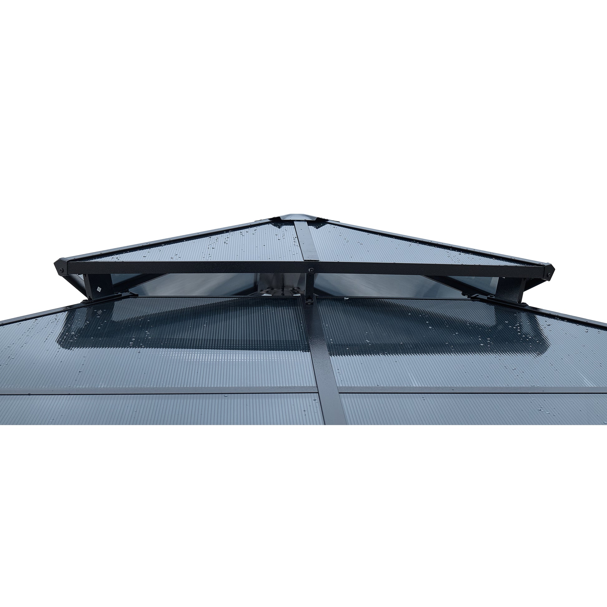 12' x 16' Gazebo Polycarbonate Double Roof Canopy