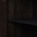 Wood Pattern Storage Cabinet With 3 Doors, Suitable For Hallway, Entryway And Living Rooms. Brown Mdf