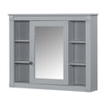 36'' Bathroom Vanity With Top Sink, Grey Mirror Cabinet, Modern Bathroom Storage Cabinet With 2 Soft Closing Doors And 2 Drawers, Single Sink Bathroom Vanity Grey Bathroom Mdf