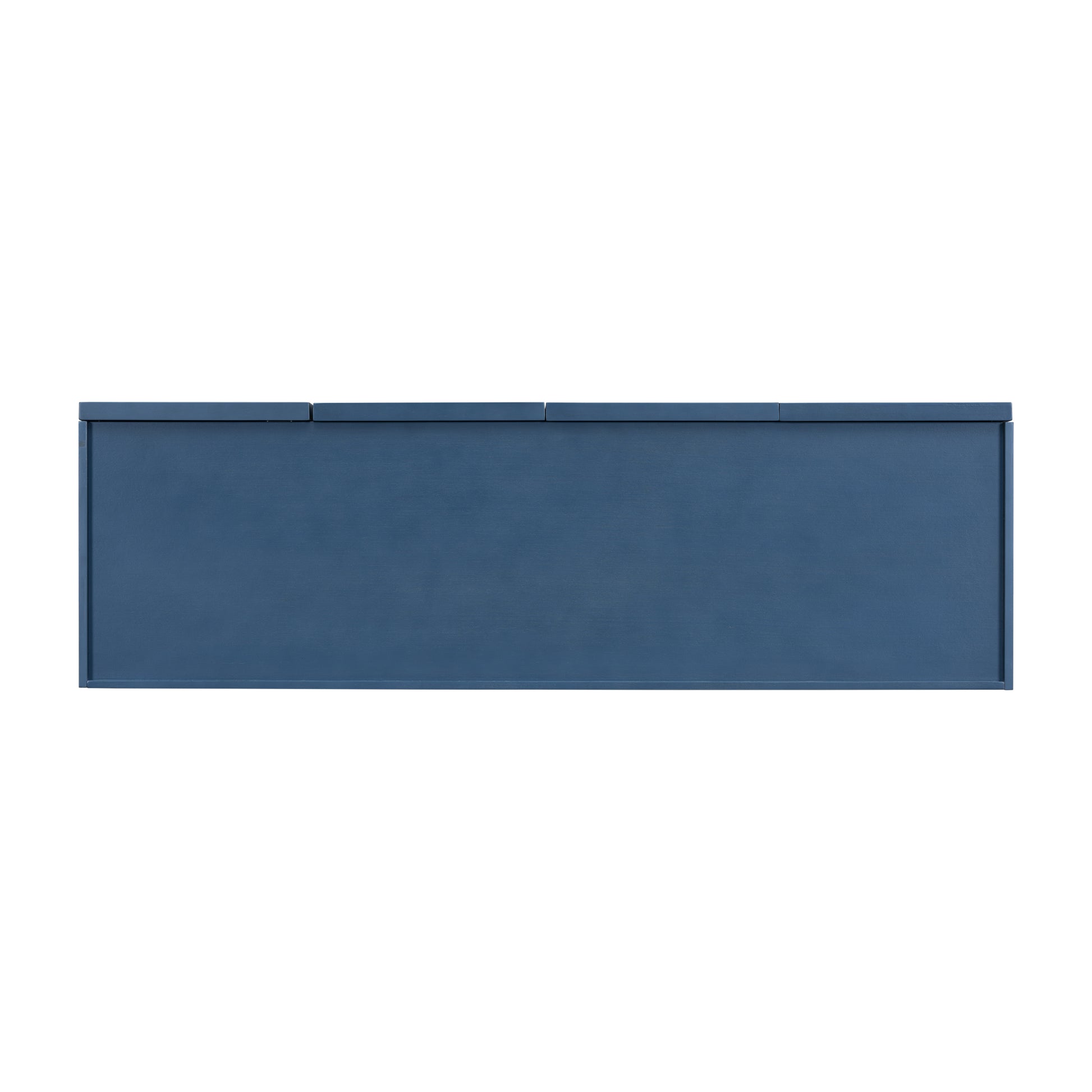 Modern Cabinet With 4 Doors, Suitable For Living Rooms, Entrance And Study Rooms. Navy Blue Mdf