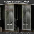 Shower Door Silver Aluminium