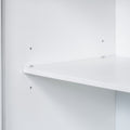 Modern Cabinet With 4 Doors, Suitable For Living Rooms, Entrance And Study Rooms. White Mdf