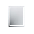 Led Bathroom Mirror, 24X32 Inch Bathroom Vanity Mirrors With Lights, Mirrors For Wall With Smart Touch Button, Anti Fog, Memory Function, Stepless Dimmable Makeup Mirror Horizontal Vertical White Aluminium