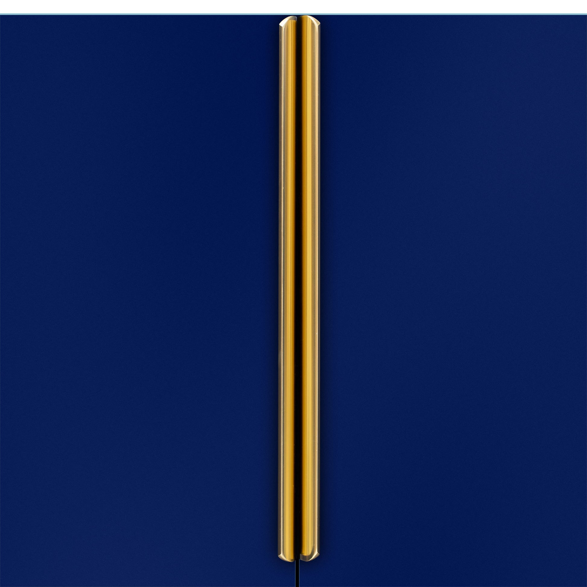 Glossy Finish Light Luxury Storage Cabinet, Adjustable, Suitable For Living Room, Study, Hallway. Navy Blue Mdf