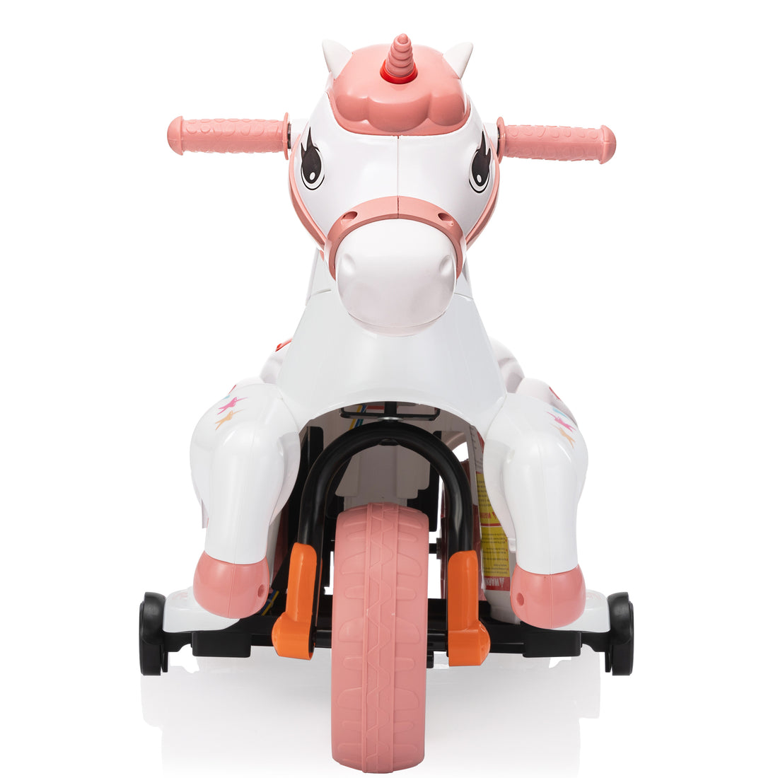 Unicorn Stroller,Electric Toy Bike With Training Wheels For Kids 3 6,Pink Pink Polypropylene