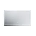 Led Bathroom Mirror, 36X60 Inch Bathroom Vanity Mirrors With Lights, Mirrors For Wall With Smart Touch Button, Anti Fog, Memory Function, Stepless Dimmable Makeup Mirror Horizontal Vertical White Aluminium