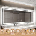 LED Bathroom Mirror, 36x96 inch Bathroom Vanity white-aluminium