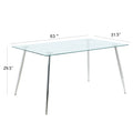 Modern Kitchen Glass dining table 63