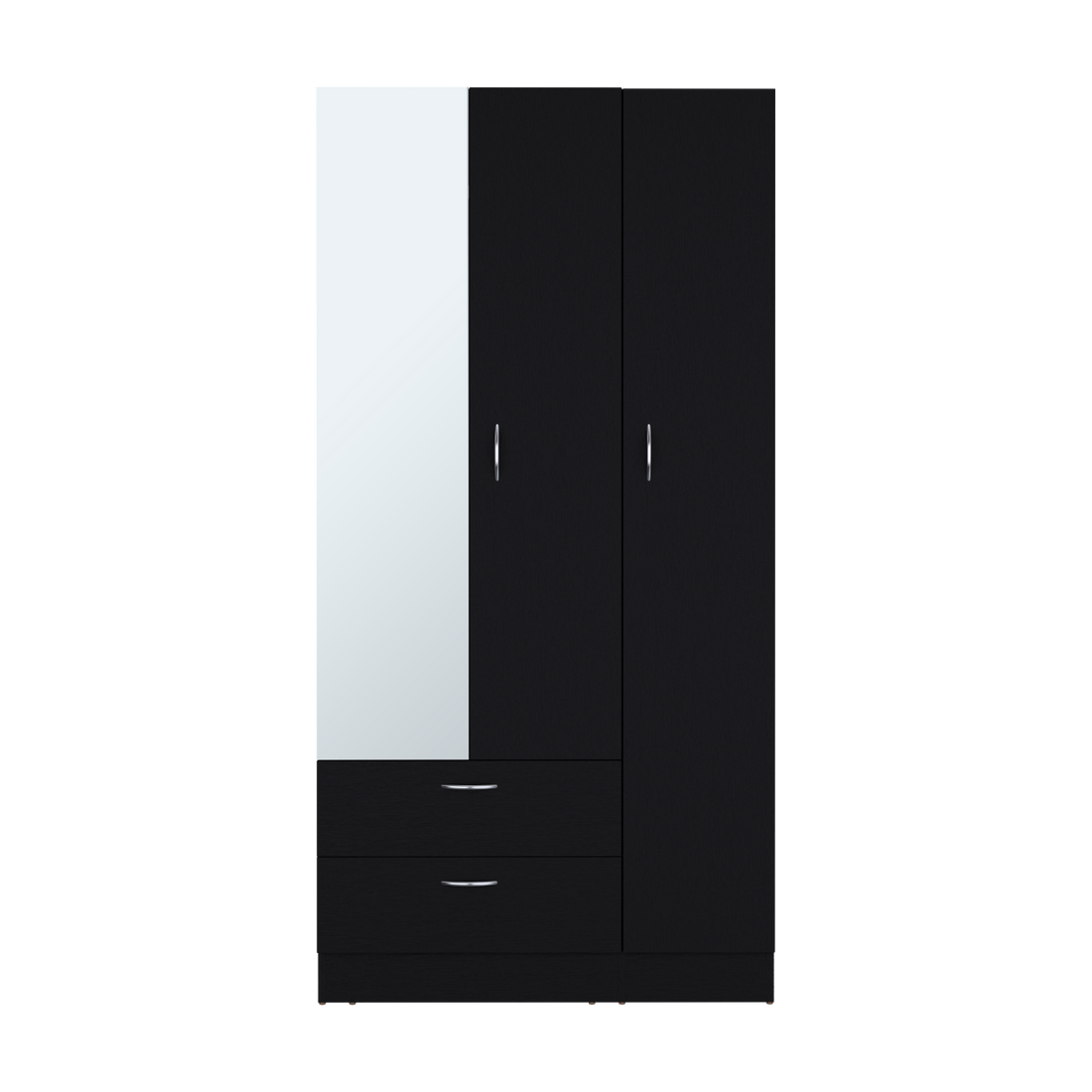 Armoire Haddam, Bedroom, Black Black Particle Board Engineered Wood