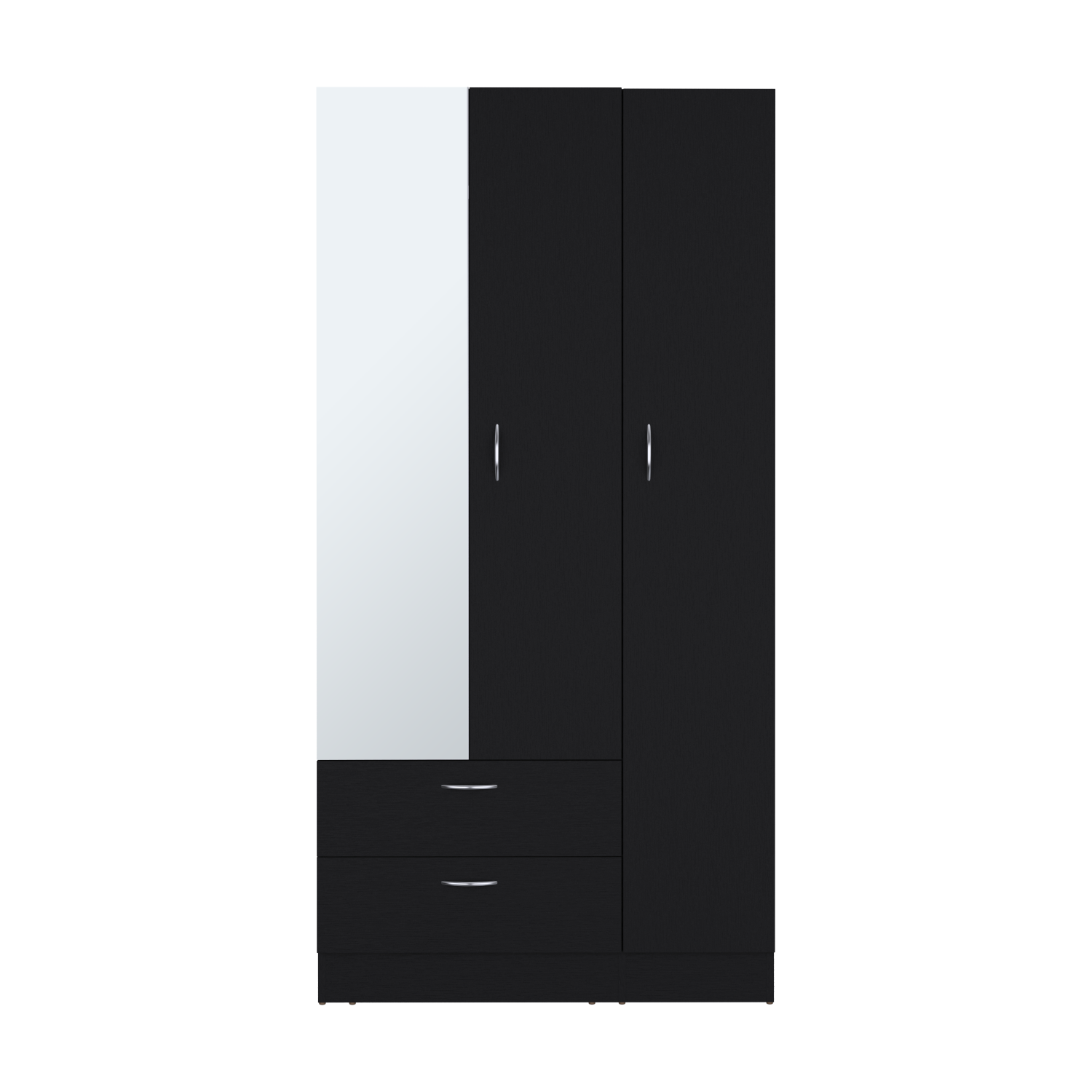 Armoire Haddam, Bedroom, Black Black Particle Board Engineered Wood