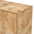 Wood Pattern Storage Cabinet With 3 Doors, Suitable For Hallway, Entryway And Living Rooms. Burly Wood Mdf