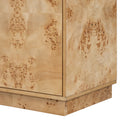 Wood Pattern Storage Cabinet With 3 Doors, Suitable For Hallway, Entryway And Living Rooms. Burly Wood Mdf