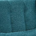 Modern Accent Chair Upholstered Foam Filled Living Room Chairs Comfy Reading Chair Mid Century Modern Chair With Chenille Fabric Lounge Arm Chairs Armchair For Living Room Bedroom Teal Teal Light Brown Primary Living Space Modern Rubberwood Foam Chenille