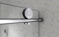 4876 Chrome Frameless One Fixed And One Shifted Shower Door, 70Mm 304 Stainless Steel Large Pulleys With Adjustable Soft Closing Function,With Nano Easy Cleaning And Stick Explosion Proof Menbrance Chrome Bathroom American Design,Minimalist Glass Metal