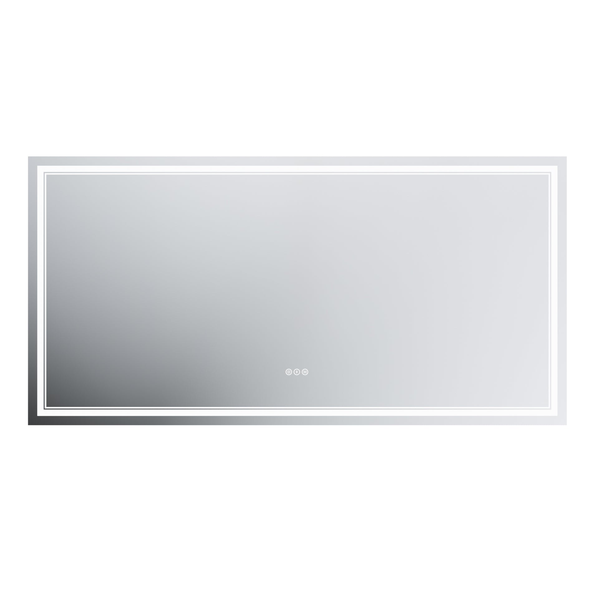 LED Bathroom Mirror, 36x72 inch Bathroom Vanity white-aluminium