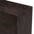 Wood Pattern Storage Cabinet With 3 Doors, Suitable For Hallway, Entryway And Living Rooms. Brown Mdf