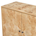 Wood Pattern Storage Cabinet With 3 Doors, Suitable For Hallway, Entryway And Living Rooms. Burly Wood Mdf