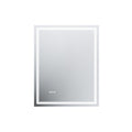 LED Bathroom Mirror, 32x40 inch Bathroom Vanity white-aluminium