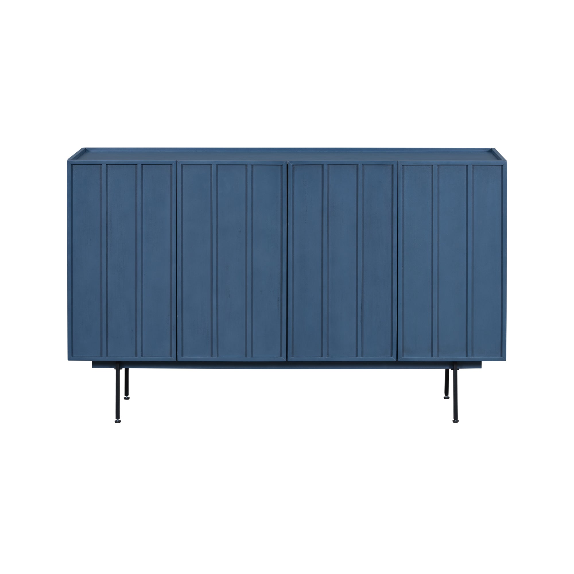 U Style Modern Cabinet with 4 Doors, Suitable for navy blue-mdf
