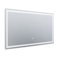 LED Bathroom Mirror, 32x72 inch Bathroom Vanity white-aluminium