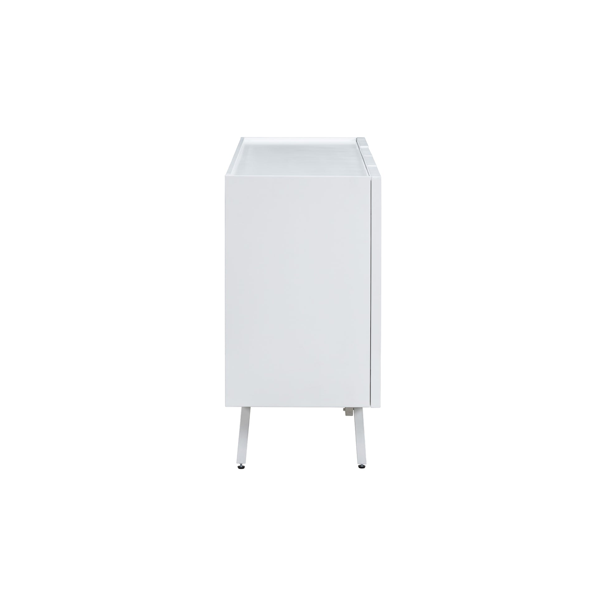 Modern Cabinet With 4 Doors, Suitable For Living Rooms, Entrance And Study Rooms. White Mdf