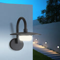 Wall Light Outdoor Led Barn Lights Wall Mount Lamp Modern Wall Sconce Lighting Gx53 Led Bulb Lantern Grey Metal