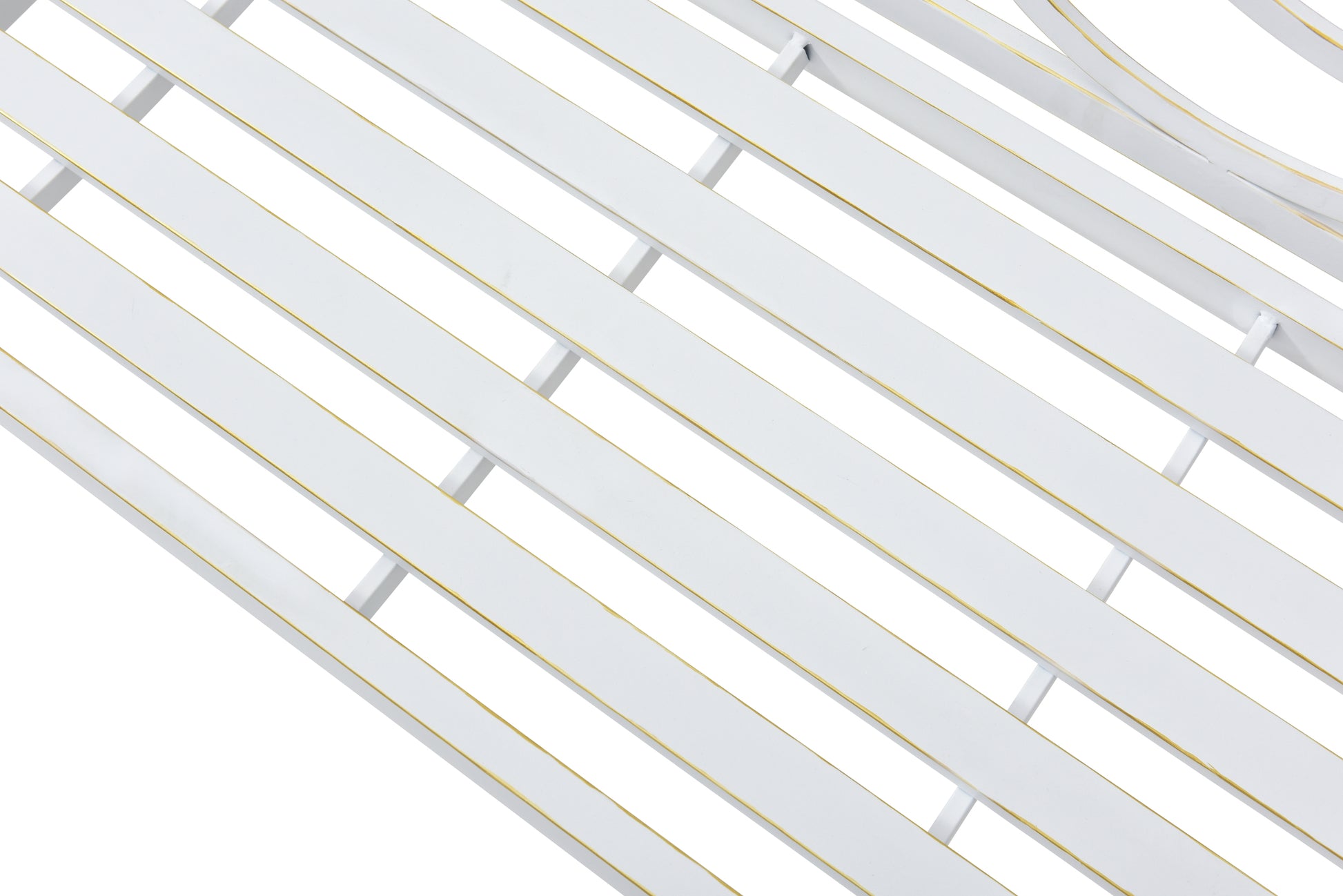 Outdoor Garden Patio Bench,Iron Metal Steel Frame Park Bench With Backrest And Armrest, Slatted Seat For Park, Yard & Porch, Balcony, Accommodates 2 3 People,White White Modern Metal