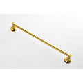 6 Piece Brass Bathroom Towel Rack Set Wall Mount gold-brass