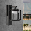 Wall Sconce Replaceable Gx53 Led Bulb Porch Light Modern Waterproof Wall Lamps Ip44 Waterproof Outdoor Garden Light Black Metal