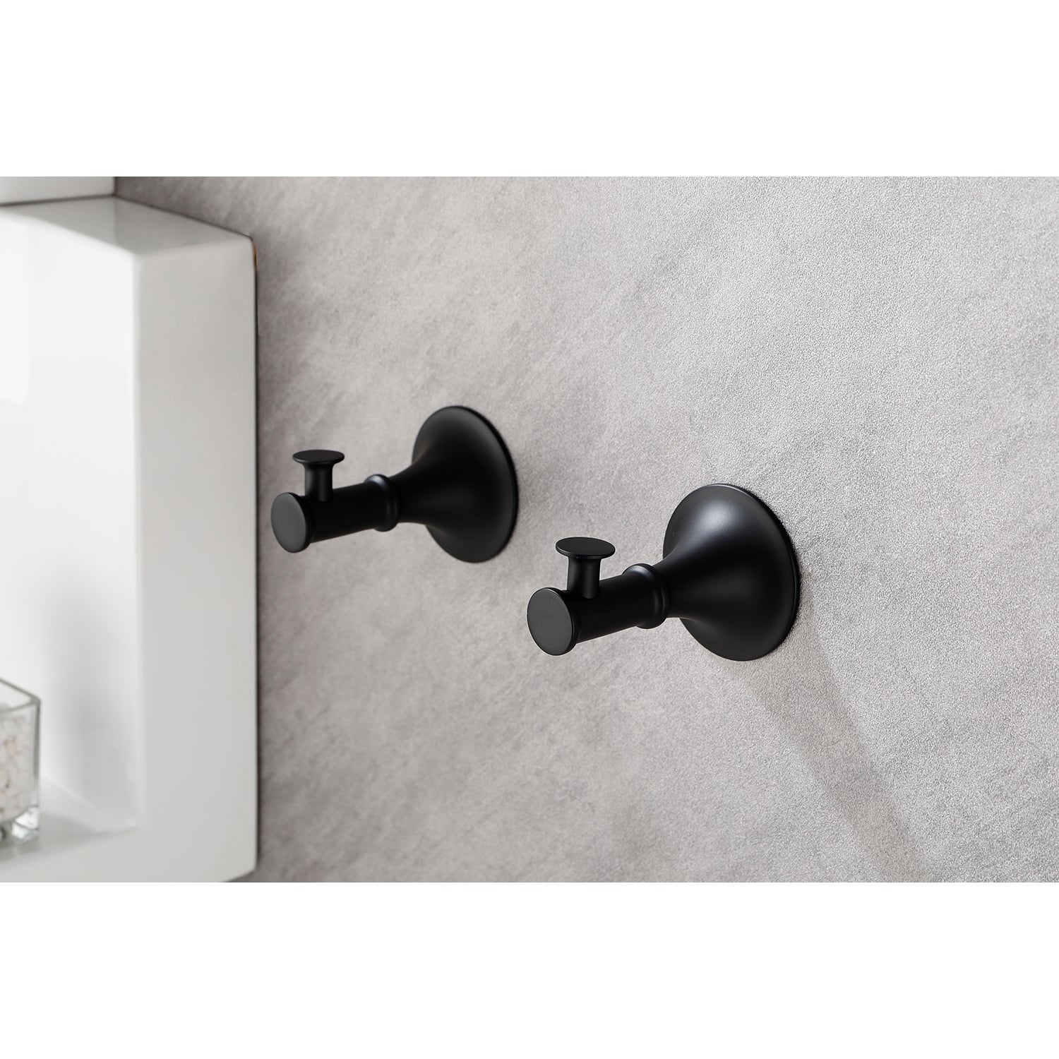 6 Piece Brass Bathroom Towel Rack Set Wall Mount matte black-brass