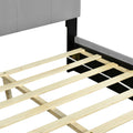 Full Size Upholstered Platform Bed With Lateral Storage Compartments And Thick Fabric, Velvet, Gray Gray Velvet